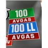 Image 2 : ASSORTMENT OF AVGAS STICKERS & DECALS VARIOUS SIZES LOCATION: LOWER BACKROOM