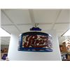 Image 1 : PEPSI-COLA STAIN-GLASS STYLE PLASTIC HANGING LIGHT LOCATION: LOWER BACKROOM