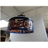 Image 2 : PEPSI-COLA STAIN-GLASS STYLE PLASTIC HANGING LIGHT LOCATION: LOWER BACKROOM