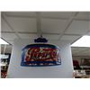 Image 1 : PEPSI-COLA STAIN-GLASS STYLE PLASTIC HANGING LIGHT LOCATION: LOWER BACKROOM
