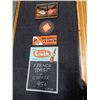 Image 1 : GROUP OF ORANGE CRUSH ADVERTISING STOUT SIGNS CO. EMBOSSED CHALKBOARD - SST SIGN -  MIRROR - DECAL L
