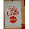 Image 2 : GROUP OF 4 COCA-COLA ADVERTISING EMBOSSED SST ARROW SIGN - 2 FRAMED PICTURES -  CARDBOARD ADVERT LOC