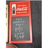Image 3 : GROUP 3 COCA-COLA ADVERTISING 2 MENU BOARDS & FRAMED COCA-COLA 1997 CALENDAR LOCATION: UPPER RIGHT