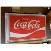 Image 3 : LOT OF 2 COCA-COLA GLOBE & PLASTIC  SIGN GLOBE - PLASTIC LENSE ON WOODEN BASE- ELECTIFIED-   SIGN - 