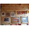 Image 1 : LOT OF COCA-COLA COLLECTIBLES FRAMED PICTURES- SST SIGN- MINI-TRAYS LOCATION: UPPER BACKROOM