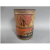 Image 1 : RED INDIAN MOTOR OIL IMP GALLON CAN MISSING TOP - SHOWS STAINING & RESOLDER SEAM LOCATION: LOWER RIG
