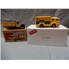 Image 1 : LOT OF 2 DANBURY MINT COCA-COLA  DELIVERY TRUCKS WITH BOXES LOCATION: UPPER BACKROOM