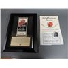 Image 1 : LOT OF 2 RED INDIAN COLLECTIBLES RED INDIAN AVIATION OIL TOWELETTES - FRAMED 1938  ROAD MAP ONTARIO,