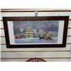 Image 1 : HAROLD BURTON FRAMED MORGAN'S GENERAL STORE PRINT 225/250 - 22 1/4" X 11 1/4" LOCATION: SUPERTEST RO