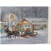 Image 2 : HAROLD BURTON FRAMED MORGAN'S GENERAL STORE PRINT 225/250 - 22 1/4" X 11 1/4" LOCATION: SUPERTEST RO