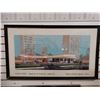 Image 1 : SUPERTEST SCARBORO SERVICE STATION FRAMED PRINT 36 1/2" X 21 1/2" - SUPERTEST PETROLEUM CORP LTD -  