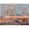 Image 2 : SUPERTEST SCARBORO SERVICE STATION FRAMED PRINT 36 1/2" X 21 1/2" - SUPERTEST PETROLEUM CORP LTD -  