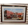 Image 1 : RUDY SPARKUHL RED INDIAN SERVICE STATION FRAMED PRINT 57/250 - 28 1/4" X 19" LOCATION: SUPERTEST ROO