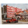 Image 2 : RUDY SPARKUHL RED INDIAN SERVICE STATION FRAMED PRINT 57/250 - 28 1/4" X 19" LOCATION: SUPERTEST ROO