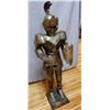 Image 2 : TIN SUIT OF ARMOR 17" X 13" X 50" LOCATION: UPPER LEFT