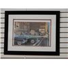 Image 1 : DAVID SNYDER SQUARE DEAL USED CARS FRAMED PRINT 33' X 26" LOCATION: SUPERTEST ROOM