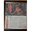 Image 5 : ASSORTMENT OF TEXACO PAPER ADVERTISING FRAMED PICTURES -THE SATURDAY EVENING POST - THE  CHARLESTON 