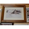 Image 9 : ASSORTMENT OF TEXACO PAPER ADVERTISING FRAMED PICTURES -THE SATURDAY EVENING POST - THE  CHARLESTON 