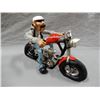 Image 2 : LOT OF 3 MOTORCYCLE FIGURINES CLAY - GOOD CONDITION LOCATION: UPPER BACKROOM