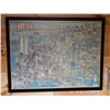 Image 2 : LOT OF 3 NEW YORK FRAMED MAP - SKY LINE FRAMED PICTURE - BOOKLET  SOUVENIR LOCATION: UPPER OFFICE