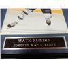 Image 3 : MATS SUNDIN TORONTO MAPLE LEAFS FRAMED NHL PHOTO 12 3/4" X 16" LOCATION: UPPER BACKROOM