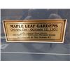 Image 2 : MAPLE LEAF GARDENS OPENING DAY FRAMED PHOTO OCTOBER 12, 1931 - FRAMED 15 CENT OFFICIAL PROGRAM  - PH