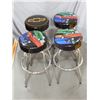 Image 1 : GROUP OF 4 CAR-RELATED ADVERT. STOOLS  LOCATION: UPPER BACKROOM