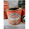 Image 2 : LOT OF 5 B/A CANS 3 GAOLINE 5 IMP GALLONS - PRESSURE GREASE WITHOUT  TOP - 1989 CAN RESTORE TO B/A -