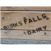 Image 3 : 2  DAIRY BOTTLE QUART CARRIERS BURKS FALLS DAIRY WOODEN CRATE - 6 BOTTLE RACK LOCATION: UPPER LEFT
