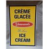 Image 1 : SILVERWOOD'S DELUXE ICE CREAM DST SIGN BILINGUAL- SURFACE SCRATCHING - 23 1/4" X 35 1/4" LOCATION: U
