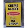 Image 2 : SILVERWOOD'S DELUXE ICE CREAM DST SIGN BILINGUAL- SURFACE SCRATCHING - 23 1/4" X 35 1/4" LOCATION: U