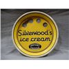 Image 1 : SILVERWOOD'S  ICE CREAM 4 CONE TRAY ST THOMAS METAL SIGN CO. - 13" - SOME RUSTING LOCATION: UPPER LE