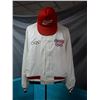 Image 1 : LOT OF 2 COCA-COLA COLLECTIBLES 1988 OLYMPIC JACKET & COCA-COLA HAT LOCATION: LOWER LEFT
