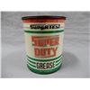 Image 1 : SUPERTEST SUPER DUTY GREASE LB CAN SMALL HOLE IN TOP OF CAN - CORRECT LID LOCATION: UPPER LEFT