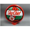 Image 2 : TEXACO SKY CHIEF GAS PUMP GLOBE METAL BODY - REPRO LENSES- 13 1/2" LOCATION: LOWER RIGHT