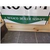 Image 2 : TEXACO REGISTERED REST ROOM DSP SIGN 37 1/2" X 30" - SOME WEAR & TOUCH-UP LOCATION: KITCHEN AREA
