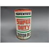 Image 1 : SUPERTEST SUPER DUTY MOTOR OIL IMP. QT CAN EMBOSSED TOP- CAN BOTTOM PAINT LOSS LOCATION: SUPERTEST R