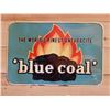 Image 1 : BLUE COAL SELF FRAMED EMBOSSED SST SIGN SAINT TOHOMAS METAL SIGNS LTD - EMBOSSED SELF  FRAMED 35" X 