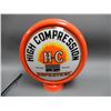 Image 2 : SUPERTEST HIGH COMPRESSION GAS PUMP GLOBE METAL BODY-  GLASS LENSES - 13 1/2" LOCATION: SUPERTEST RO