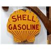 Image 2 : SHELL CLAMSHELL DSP SIGN HEAVILY PORC - 30" X 30" - SOME PORC LOSS LOCATION: UPPER HANGING