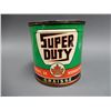 Image 2 : SUPERTEST SUPER DUTY 5 LB. GREASE CAN BILINGUAL- GREEN RIM MAPLE LEAF - SOME WEAR- FULL LOCATION: SU