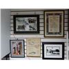 Image 1 : LOT OF 5 IMPERIAL ESSO ADVERTISING FRAMED EARLY MOBILGAS PUMP- JULY 1929 AUTOLENE OIL  PAPER - NELSO