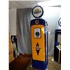 Image 8 : MARTIN & SCHWARTZ GAS PUMP PROFESSIONALLY RESTORED TO BLUE SUNOCO - PLASTIC  BODY GLOBE - REPRO LENS