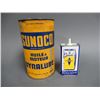 Image 2 : LOT OF 2 SUNOCO CANS 4 OZ HANDY OILER - DYNALUBE MOTOR OIL IMP QT LOCATION: LOWER LEFT