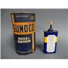 Image 2 : LOT OF 2 SUNOCO CANS 4 OZ HANDY OILER - MOTOR OIL IMP QT CAN - NO TOP LOCATION: LOWER LEFT