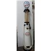 Image 1 : CLEAR VISION GAS PUMP - RESTORED IMPERIAL 3 STAR DOUBLE # CYLINDER - SMALL CYLINDER CHIP- METAL  RIN