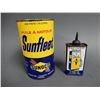 Image 3 : LOT OF 2 SUNOCO CANS SUNFLEET IMP QT OIL CAN - 4 OZ HANDY OILER LOCATION: LOWER LEFT