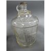 Image 3 : LOT OF 3 GLASS WEAR COLLECTIBLES BRIGHT'S WINE  ONE GAL. JAR- ORIGINAL CAP- GLASS  IN MESH DISPENSER