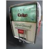 Image 2 : ORIGINAL DRINK COCA-COLA  ICED COLD DISPENSER EMBOSSED - GOOD CONDITION