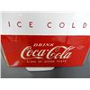 Image 3 : ORIGINAL DRINK COCA-COLA  ICED COLD DISPENSER EMBOSSED - GOOD CONDITION